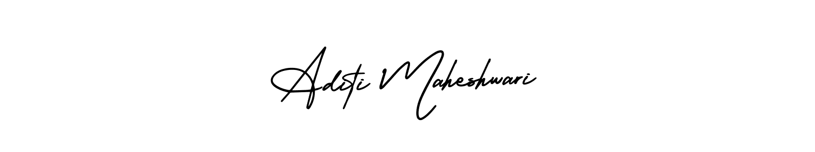 Use a signature maker to create a handwritten signature online. With this signature software, you can design (AmerikaSignatureDemo-Regular) your own signature for name Aditi Maheshwari. Aditi Maheshwari signature style 3 images and pictures png