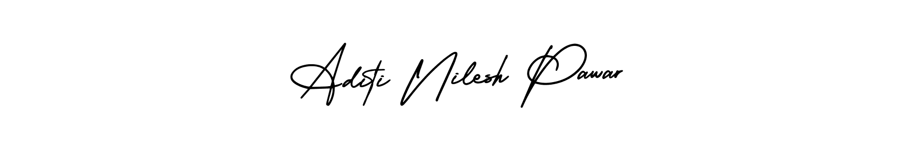 if you are searching for the best signature style for your name Aditi Nilesh Pawar. so please give up your signature search. here we have designed multiple signature styles  using AmerikaSignatureDemo-Regular. Aditi Nilesh Pawar signature style 3 images and pictures png