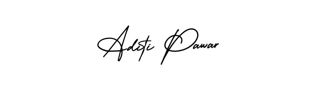 Make a beautiful signature design for name Aditi Pawar. With this signature (AmerikaSignatureDemo-Regular) style, you can create a handwritten signature for free. Aditi Pawar signature style 3 images and pictures png