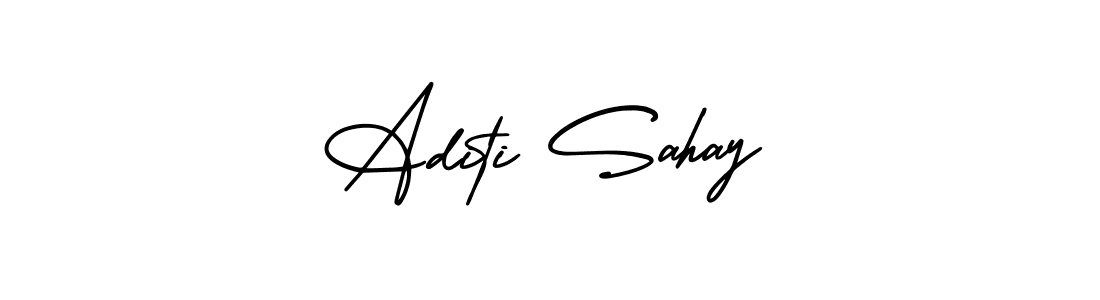 You can use this online signature creator to create a handwritten signature for the name Aditi Sahay. This is the best online autograph maker. Aditi Sahay signature style 3 images and pictures png