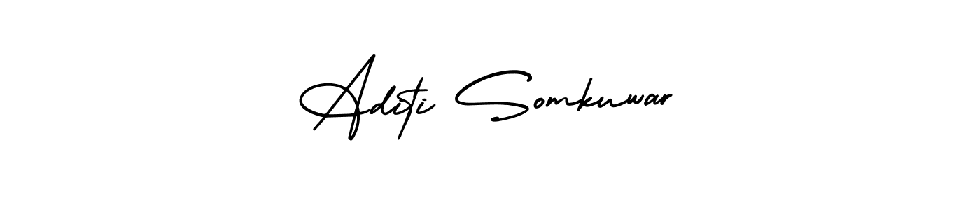 Design your own signature with our free online signature maker. With this signature software, you can create a handwritten (AmerikaSignatureDemo-Regular) signature for name Aditi Somkuwar. Aditi Somkuwar signature style 3 images and pictures png