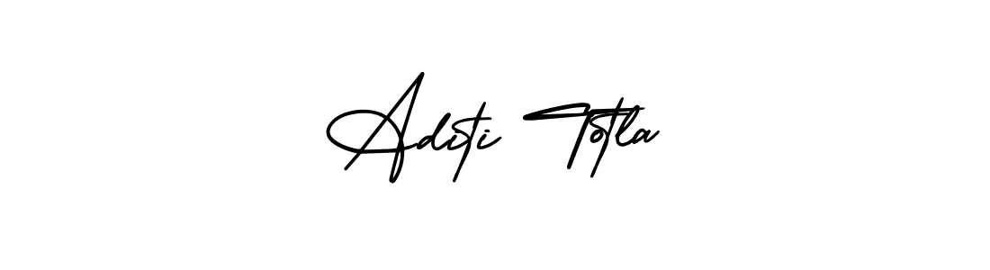 Use a signature maker to create a handwritten signature online. With this signature software, you can design (AmerikaSignatureDemo-Regular) your own signature for name Aditi Totla. Aditi Totla signature style 3 images and pictures png