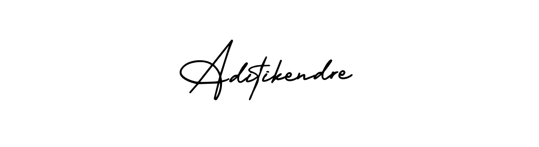 How to make Aditikendre signature? AmerikaSignatureDemo-Regular is a professional autograph style. Create handwritten signature for Aditikendre name. Aditikendre signature style 3 images and pictures png