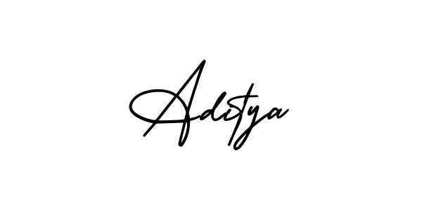 Design your own signature with our free online signature maker. With this signature software, you can create a handwritten (AmerikaSignatureDemo-Regular) signature for name Aditya. Aditya signature style 3 images and pictures png