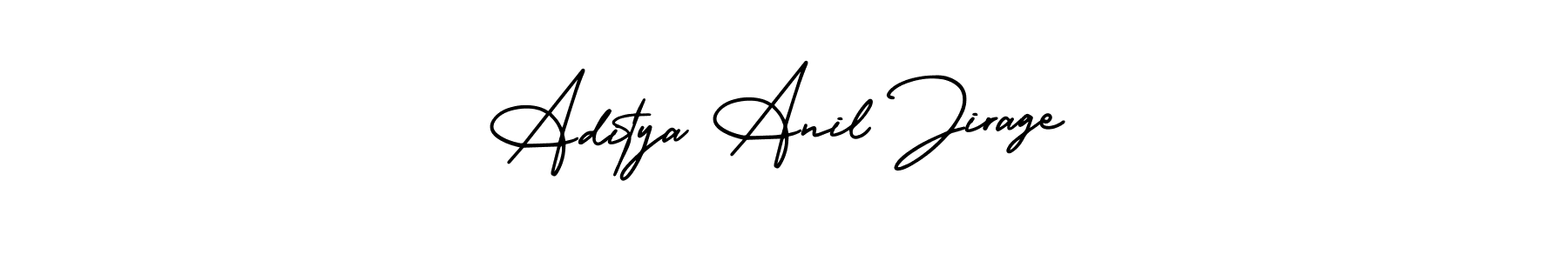 AmerikaSignatureDemo-Regular is a professional signature style that is perfect for those who want to add a touch of class to their signature. It is also a great choice for those who want to make their signature more unique. Get Aditya Anil Jirage name to fancy signature for free. Aditya Anil Jirage signature style 3 images and pictures png