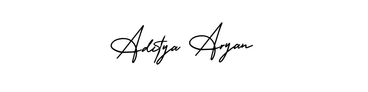 AmerikaSignatureDemo-Regular is a professional signature style that is perfect for those who want to add a touch of class to their signature. It is also a great choice for those who want to make their signature more unique. Get Aditya Aryan name to fancy signature for free. Aditya Aryan signature style 3 images and pictures png