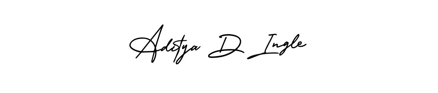 Make a beautiful signature design for name Aditya D Ingle. With this signature (AmerikaSignatureDemo-Regular) style, you can create a handwritten signature for free. Aditya D Ingle signature style 3 images and pictures png