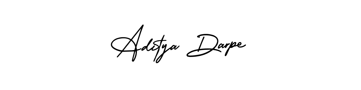 Also You can easily find your signature by using the search form. We will create Aditya Darpe name handwritten signature images for you free of cost using AmerikaSignatureDemo-Regular sign style. Aditya Darpe signature style 3 images and pictures png