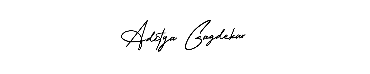 Use a signature maker to create a handwritten signature online. With this signature software, you can design (AmerikaSignatureDemo-Regular) your own signature for name Aditya Gagdekar. Aditya Gagdekar signature style 3 images and pictures png