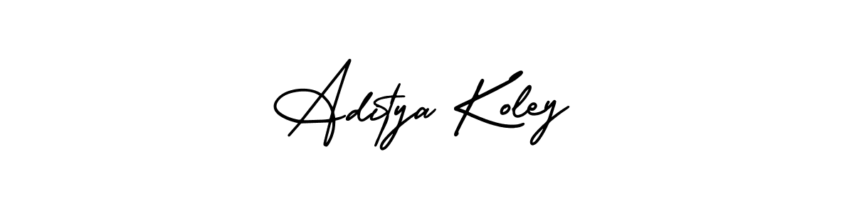 Make a short Aditya Koley signature style. Manage your documents anywhere anytime using AmerikaSignatureDemo-Regular. Create and add eSignatures, submit forms, share and send files easily. Aditya Koley signature style 3 images and pictures png