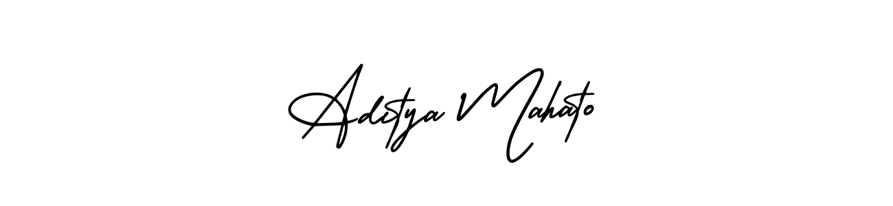 Make a beautiful signature design for name Aditya Mahato. Use this online signature maker to create a handwritten signature for free. Aditya Mahato signature style 3 images and pictures png