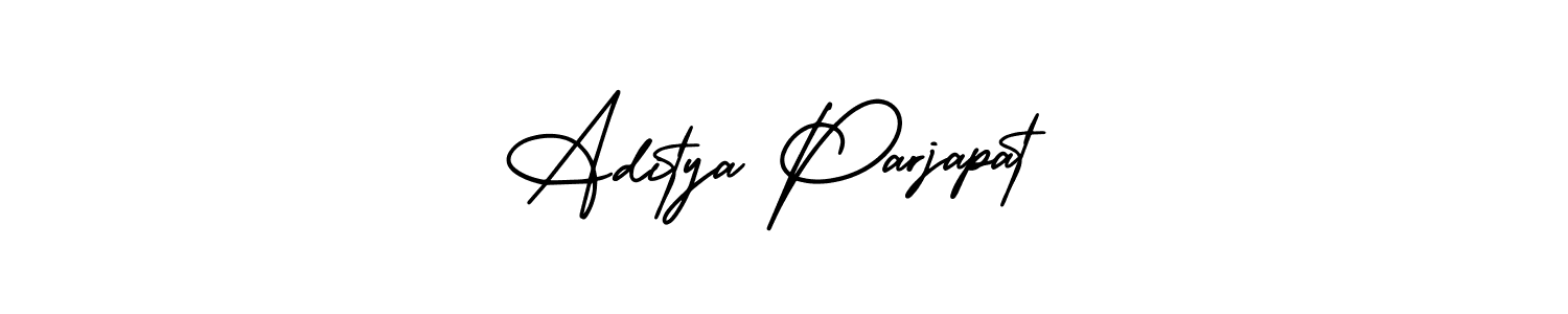 How to Draw Aditya Parjapat signature style? AmerikaSignatureDemo-Regular is a latest design signature styles for name Aditya Parjapat. Aditya Parjapat signature style 3 images and pictures png