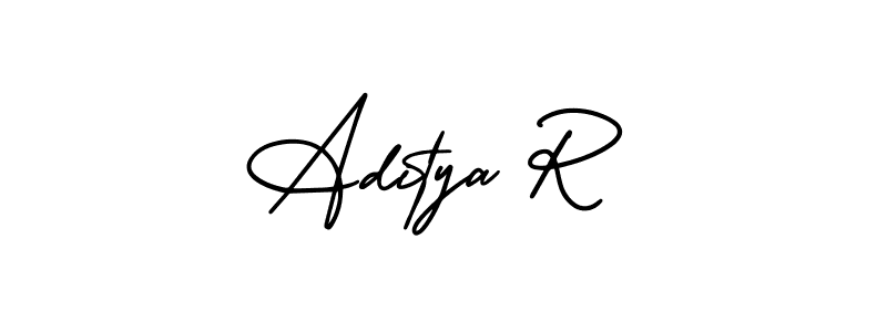 AmerikaSignatureDemo-Regular is a professional signature style that is perfect for those who want to add a touch of class to their signature. It is also a great choice for those who want to make their signature more unique. Get Aditya R name to fancy signature for free. Aditya R signature style 3 images and pictures png