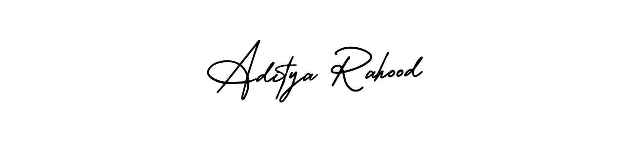 How to make Aditya Rahood name signature. Use AmerikaSignatureDemo-Regular style for creating short signs online. This is the latest handwritten sign. Aditya Rahood signature style 3 images and pictures png