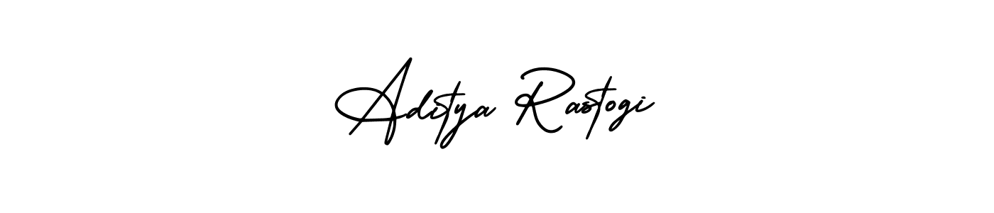 You should practise on your own different ways (AmerikaSignatureDemo-Regular) to write your name (Aditya Rastogi) in signature. don't let someone else do it for you. Aditya Rastogi signature style 3 images and pictures png