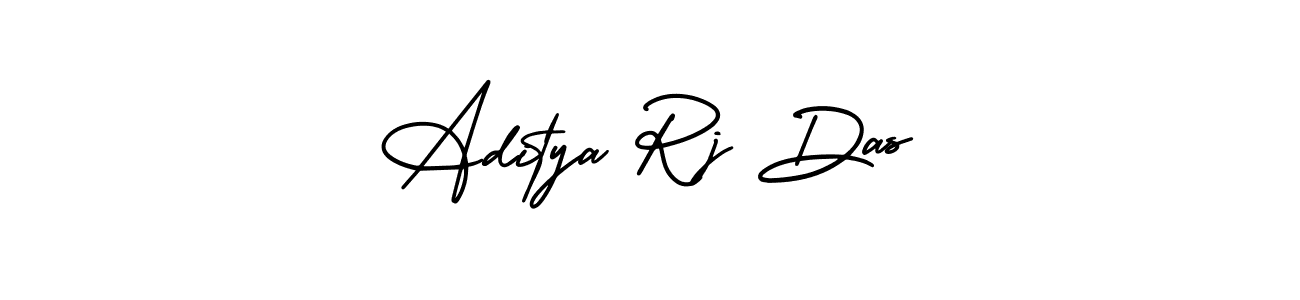 How to make Aditya Rj Das name signature. Use AmerikaSignatureDemo-Regular style for creating short signs online. This is the latest handwritten sign. Aditya Rj Das signature style 3 images and pictures png