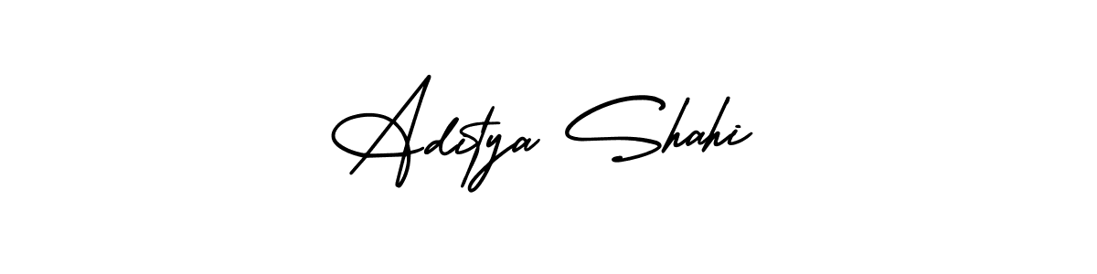 Aditya Shahi stylish signature style. Best Handwritten Sign (AmerikaSignatureDemo-Regular) for my name. Handwritten Signature Collection Ideas for my name Aditya Shahi. Aditya Shahi signature style 3 images and pictures png