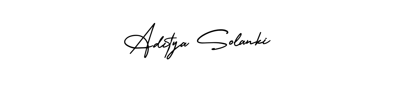 Use a signature maker to create a handwritten signature online. With this signature software, you can design (AmerikaSignatureDemo-Regular) your own signature for name Aditya Solanki. Aditya Solanki signature style 3 images and pictures png