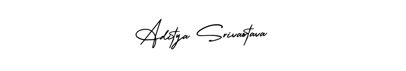 This is the best signature style for the Aditya Srivastava name. Also you like these signature font (AmerikaSignatureDemo-Regular). Mix name signature. Aditya Srivastava signature style 3 images and pictures png