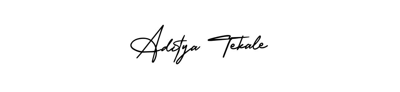 Make a beautiful signature design for name Aditya Tekale. With this signature (AmerikaSignatureDemo-Regular) style, you can create a handwritten signature for free. Aditya Tekale signature style 3 images and pictures png