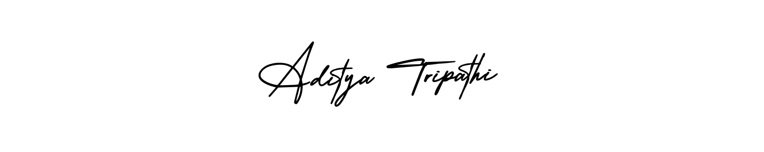 Design your own signature with our free online signature maker. With this signature software, you can create a handwritten (AmerikaSignatureDemo-Regular) signature for name Aditya Tripathi. Aditya Tripathi signature style 3 images and pictures png