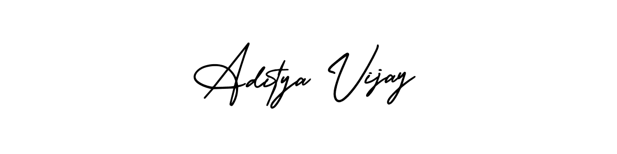 It looks lik you need a new signature style for name Aditya Vijay. Design unique handwritten (AmerikaSignatureDemo-Regular) signature with our free signature maker in just a few clicks. Aditya Vijay signature style 3 images and pictures png