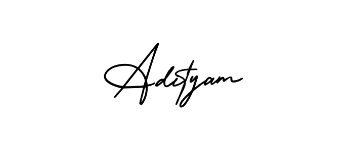 How to make Adityam signature? AmerikaSignatureDemo-Regular is a professional autograph style. Create handwritten signature for Adityam name. Adityam signature style 3 images and pictures png