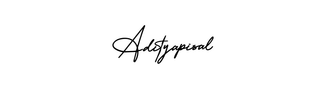 The best way (AmerikaSignatureDemo-Regular) to make a short signature is to pick only two or three words in your name. The name Adityapisal include a total of six letters. For converting this name. Adityapisal signature style 3 images and pictures png