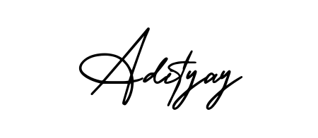 Adityay stylish signature style. Best Handwritten Sign (AmerikaSignatureDemo-Regular) for my name. Handwritten Signature Collection Ideas for my name Adityay. Adityay signature style 3 images and pictures png
