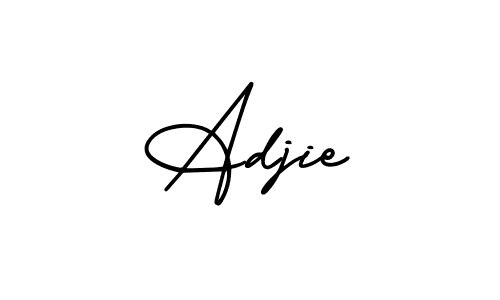 Make a beautiful signature design for name Adjie. Use this online signature maker to create a handwritten signature for free. Adjie signature style 3 images and pictures png