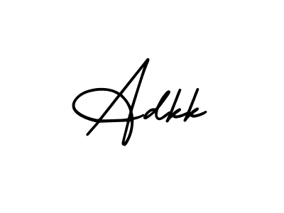 Make a beautiful signature design for name Adkk. With this signature (AmerikaSignatureDemo-Regular) style, you can create a handwritten signature for free. Adkk signature style 3 images and pictures png