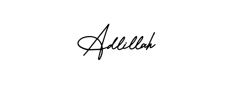 Create a beautiful signature design for name Adlillah. With this signature (AmerikaSignatureDemo-Regular) fonts, you can make a handwritten signature for free. Adlillah signature style 3 images and pictures png