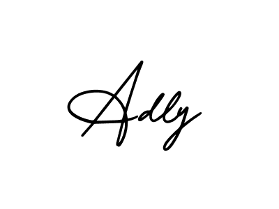 Adly stylish signature style. Best Handwritten Sign (AmerikaSignatureDemo-Regular) for my name. Handwritten Signature Collection Ideas for my name Adly. Adly signature style 3 images and pictures png