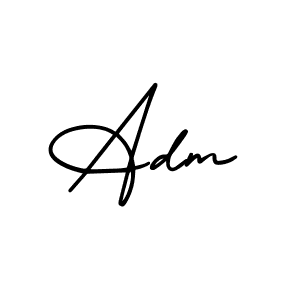 It looks lik you need a new signature style for name Adm. Design unique handwritten (AmerikaSignatureDemo-Regular) signature with our free signature maker in just a few clicks. Adm signature style 3 images and pictures png