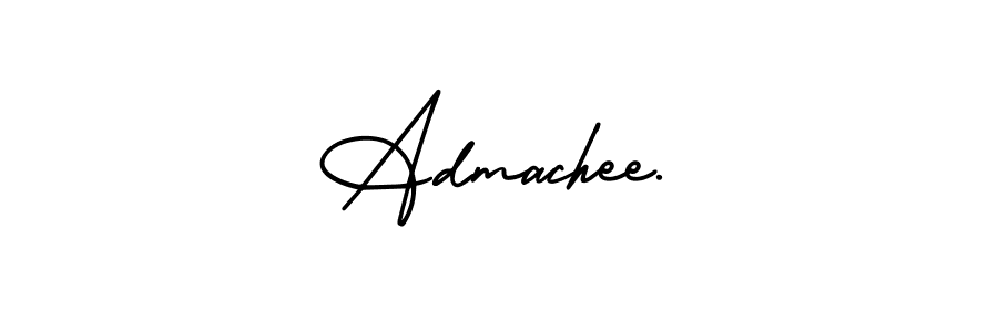 Use a signature maker to create a handwritten signature online. With this signature software, you can design (AmerikaSignatureDemo-Regular) your own signature for name Admachee.. Admachee. signature style 3 images and pictures png