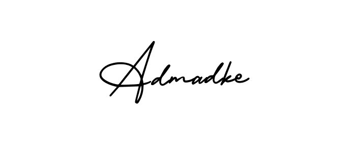 Also You can easily find your signature by using the search form. We will create Admadke name handwritten signature images for you free of cost using AmerikaSignatureDemo-Regular sign style. Admadke signature style 3 images and pictures png