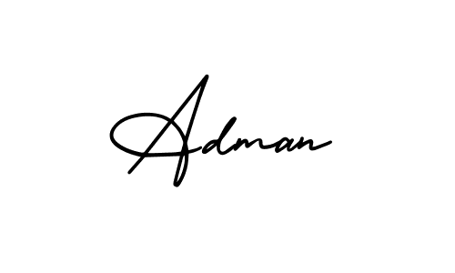 Similarly AmerikaSignatureDemo-Regular is the best handwritten signature design. Signature creator online .You can use it as an online autograph creator for name Adman. Adman signature style 3 images and pictures png