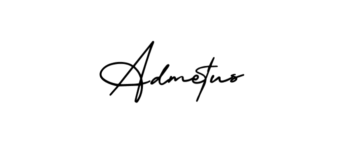 Use a signature maker to create a handwritten signature online. With this signature software, you can design (AmerikaSignatureDemo-Regular) your own signature for name Admetus. Admetus signature style 3 images and pictures png