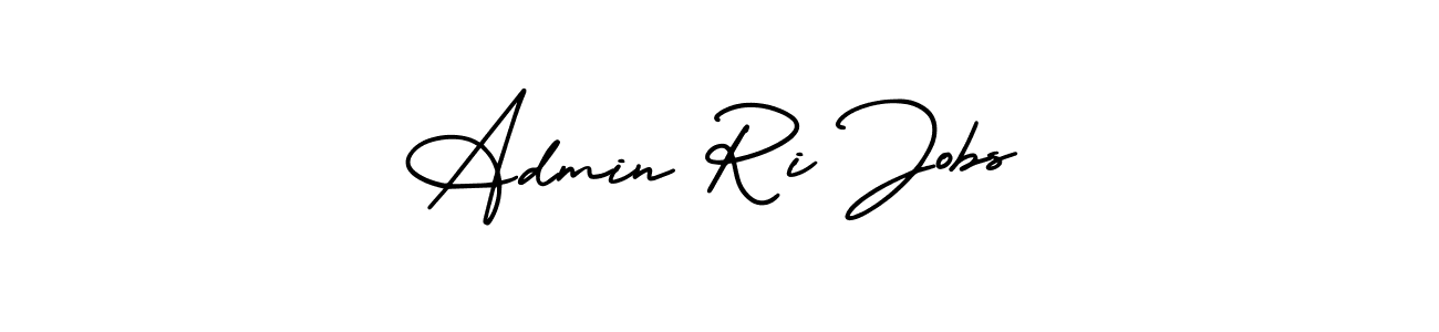 Similarly AmerikaSignatureDemo-Regular is the best handwritten signature design. Signature creator online .You can use it as an online autograph creator for name Admin Ri Jobs. Admin Ri Jobs signature style 3 images and pictures png