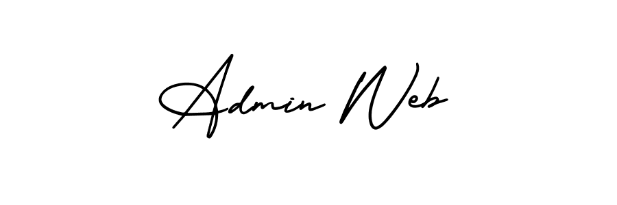 How to Draw Admin Web signature style? AmerikaSignatureDemo-Regular is a latest design signature styles for name Admin Web. Admin Web signature style 3 images and pictures png