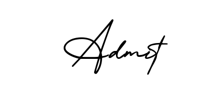 A stylish, flowing autograph style designed for name Admit using AmerikaSignatureDemo-Regular typography. Perfect for digital creative projects. Admit signature style 3 images and pictures png