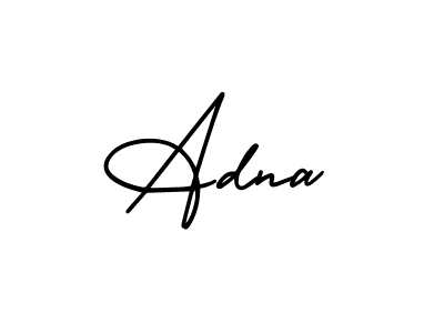 if you are searching for the best signature style for your name Adna. so please give up your signature search. here we have designed multiple signature styles  using AmerikaSignatureDemo-Regular. Adna signature style 3 images and pictures png