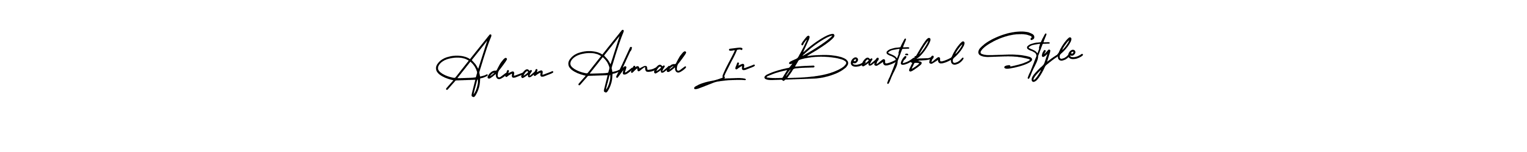 Also You can easily find your signature by using the search form. We will create Adnan Ahmad In Beautiful Style name handwritten signature images for you free of cost using AmerikaSignatureDemo-Regular sign style. Adnan Ahmad In Beautiful Style signature style 3 images and pictures png