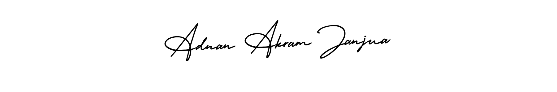 How to make Adnan Akram Janjua name signature. Use AmerikaSignatureDemo-Regular style for creating short signs online. This is the latest handwritten sign. Adnan Akram Janjua signature style 3 images and pictures png
