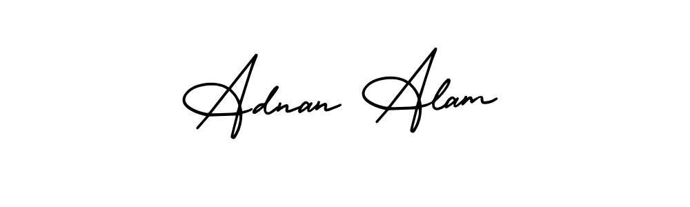 Adnan Alam stylish signature style. Best Handwritten Sign (AmerikaSignatureDemo-Regular) for my name. Handwritten Signature Collection Ideas for my name Adnan Alam. Adnan Alam signature style 3 images and pictures png