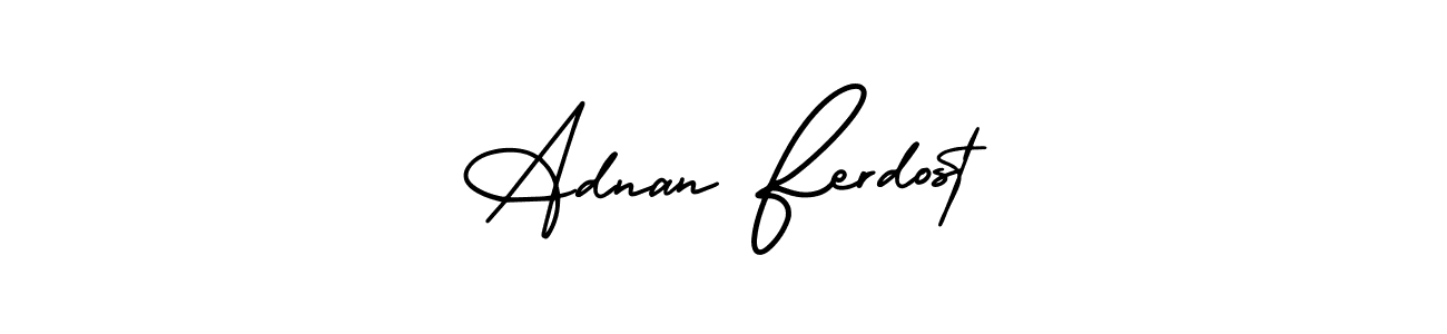 It looks lik you need a new signature style for name Adnan Ferdost. Design unique handwritten (AmerikaSignatureDemo-Regular) signature with our free signature maker in just a few clicks. Adnan Ferdost signature style 3 images and pictures png