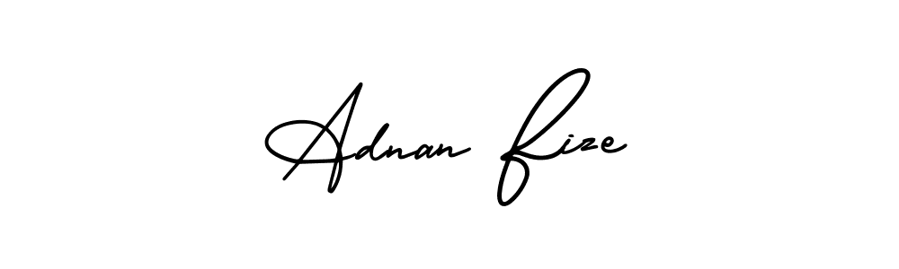 Adnan Fize stylish signature style. Best Handwritten Sign (AmerikaSignatureDemo-Regular) for my name. Handwritten Signature Collection Ideas for my name Adnan Fize. Adnan Fize signature style 3 images and pictures png