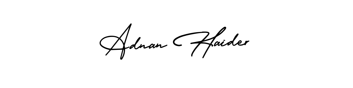 Make a short Adnan Haider signature style. Manage your documents anywhere anytime using AmerikaSignatureDemo-Regular. Create and add eSignatures, submit forms, share and send files easily. Adnan Haider signature style 3 images and pictures png