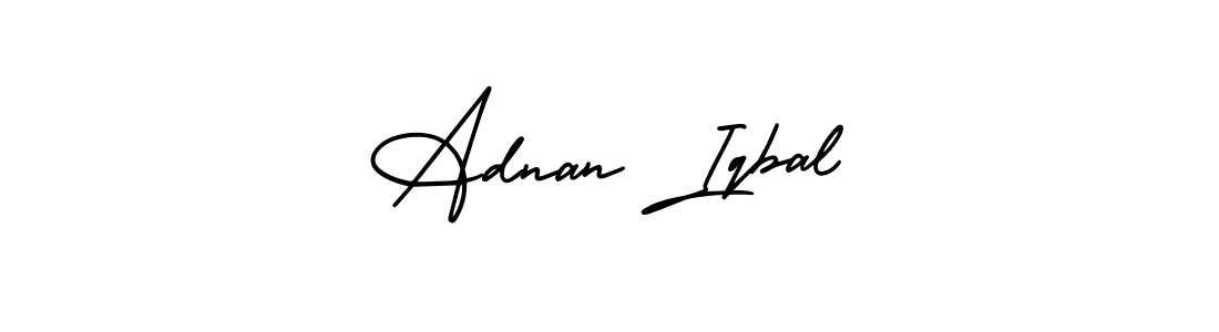 The best way (AmerikaSignatureDemo-Regular) to make a short signature is to pick only two or three words in your name. The name Adnan Iqbal include a total of six letters. For converting this name. Adnan Iqbal signature style 3 images and pictures png