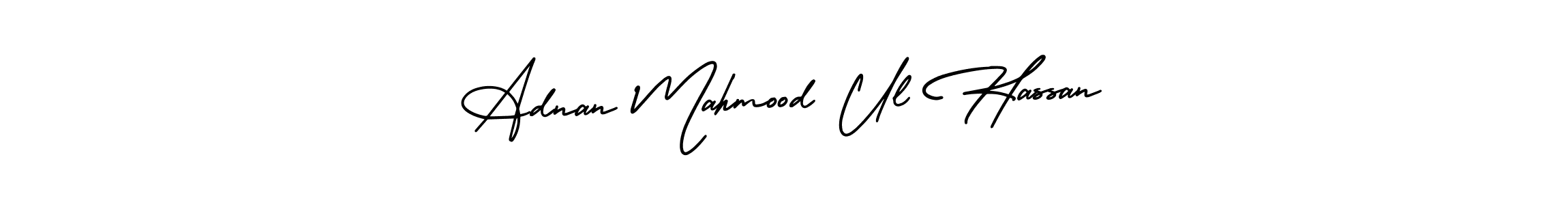 Make a beautiful signature design for name Adnan Mahmood Ul Hassan. Use this online signature maker to create a handwritten signature for free. Adnan Mahmood Ul Hassan signature style 3 images and pictures png